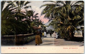 M-59779 Greetings San Remo/Sanremo Italy Europe Garden of the Empress