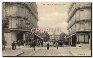 Troyes Old Postcard Avenue Doublet (bazaar)