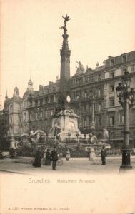 Belgium Brussels Monument Anspach