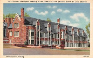 St Louis, MO Missouri   CONCORDIA THEOLOGICAL SEMINARY~Lutheran Church  Postcard