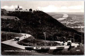 Kahlenberg Hohenstrabe Mit Blick Auf Vienna Austria Real Photo RPPC Postcard