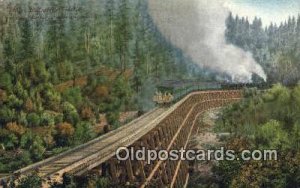 Dollarhide Trestle Trains, Railroads Writing On Back very light wear close to...