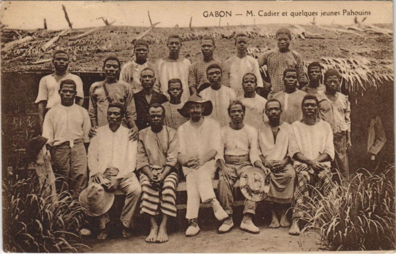 PC M. CADIER ET QQS JEUNES PAHOUINS GABON ETHNIC TYPE (a27941)