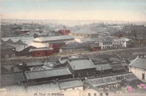 c.'06 Early Japanese Art , All View of Yokohama, Old Postcard