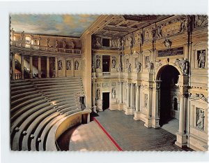 Postcard Inside of Olympic Theatre (Palladio), Vicenza, Italy