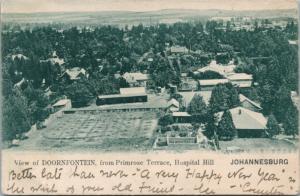 Doornfontein from Primrose Terrace Johannesburg South Africa c1905 Postcard E17