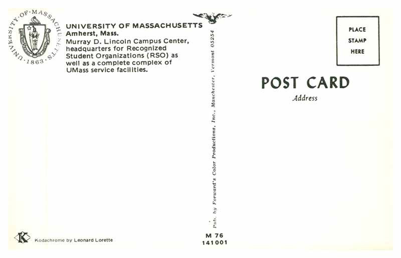 Postcard SCHOOL SCENE Amherst Massachusetts MA AS9207