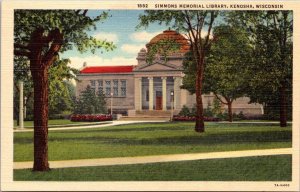 Wisconsin Kenosha Simmons Memorial Library Curteich