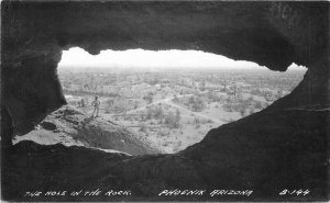 Aerial Hole in Rock Phoenix Arizona 1940s RPPC Photo Postcard Cook 20-2545