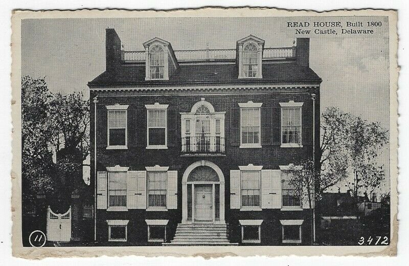 New Castle, Delaware, Vintage Postcard View of Read House 