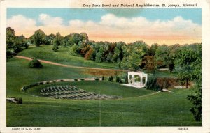 Krug Park Bowl, Natural Amphitheatre, St. Joseph, Missouri, L. C. Postcard