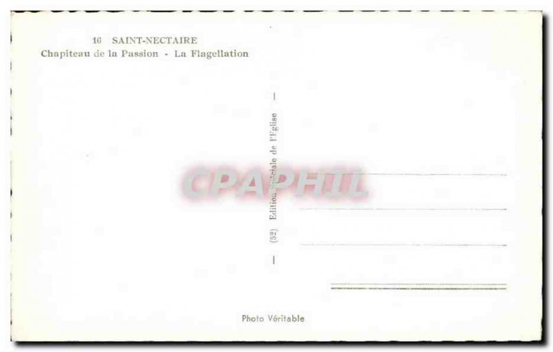 Saint Nectaire Postcard Modern Capital passion Flogging