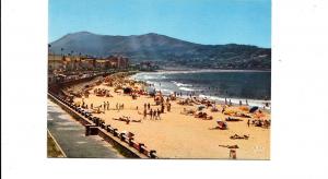 BF14396 la plage hendaye france front/back image