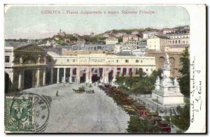 Italy - Italy - Genoa - genoa - Piazza Acquaverde nuova e Stazione Principe O...