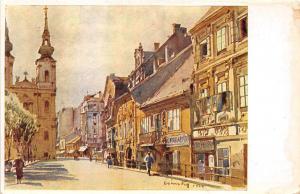 B36951 Budapest Regi hazak a Battyany teren  hungary