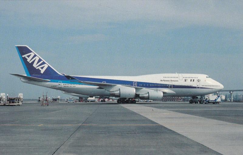 All Nippon Airways Boeing B-747-481 At Haneda Airport Tokyo Japan