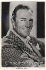 Randolph Scott Actor, Actress, Movie Star Unused crease left edge