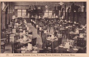 WALTHAM, Massachusetts, 1900-10s; Cafeteria Riverside Club, Watch Company