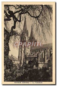 Old Postcard Bayeux Cathedral