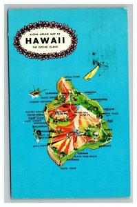 Vintage 1970's Postcard Lot of 3 Hawaiian Scenes Palm Trees Map Hula Dancers
