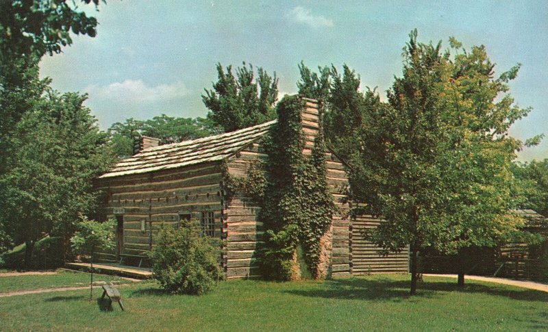 New Salem Illinois ILL, Rutledge Tavern Lincoln's State Park, Vintage Postcard