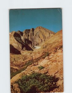 Postcard East Face of Long's Peak as seen from Highway 7, Colorado