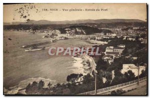 Postcard Old Nice general view of the harbor Entrance