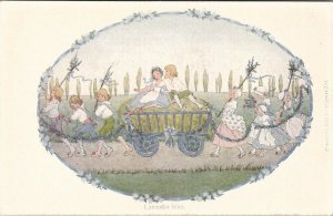 Le Mair Small Rhymes for Small People Lavender Blue Augener Postcard V18