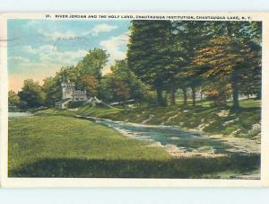 c1920 JORDAN RIVER AT INSTITUTION Lake Chautauqua - Jamestown New York NY J8624