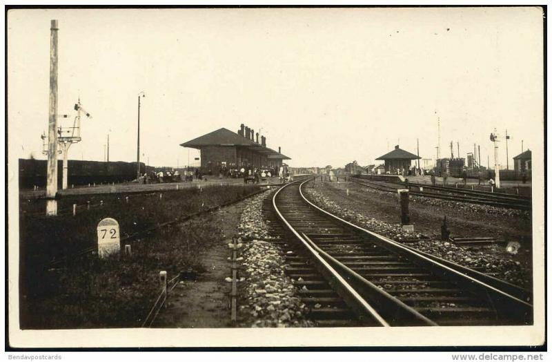 china, CHIN-WANG TAO, QINHUANGDAO, Railway Station (1920s) RPPC Postcard