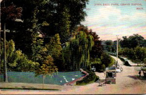 Michigan Grand Rapids Scene In John Ball Park 1910