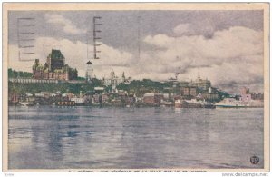 Vue generale de la Ville Sur le St-Laurent, Quebec, Canada, PU-1946