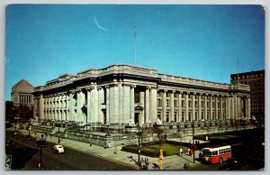 Federal Building Street View Indianapolis Indiana IN UNP Chrome Postcard K4