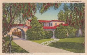 California Brentwood Highlands Residence Of Joan Crawford 1938