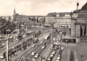 B99371 car voiture tram tramway real photo leipzig hotel astoria germany