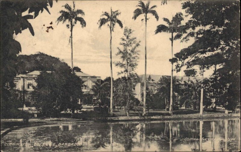 Barbados Codrington College Mailed to West Newbury MA 1910 Postcard