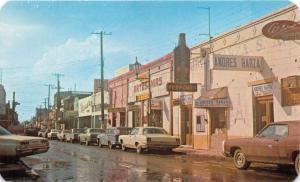 PIEDRAS NEGRAS COAHUILA MEXICO ZARAGOZA AVENUE POSTCARD 1960s