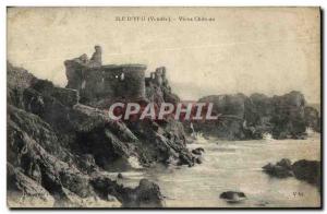 Old Postcard Ile D & # 39Yeu Vieux Chateau