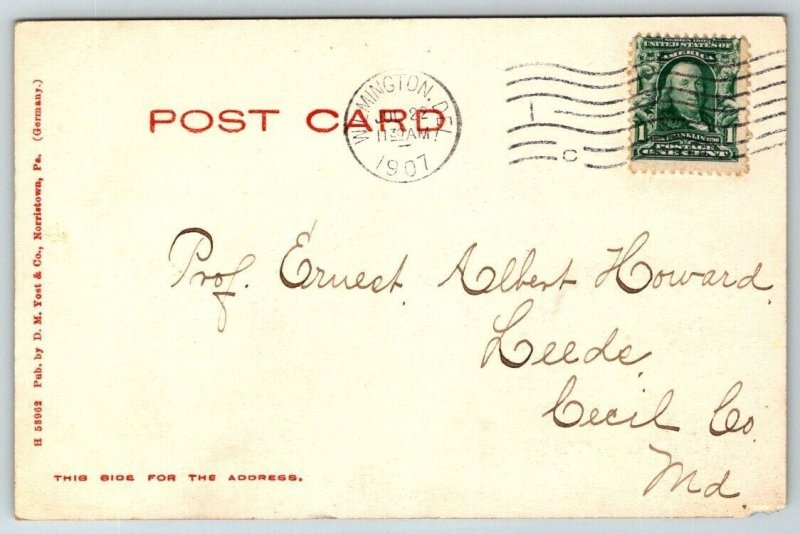 Montgomery County Court House   Morristown  Pennsylvania   Postcard