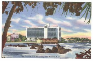 Postcadr The Caribe Hilton San Juan Puerto Rico