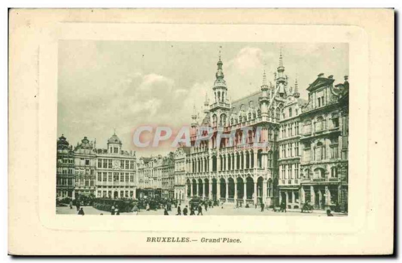 Old Postcard Brussels Grand Place