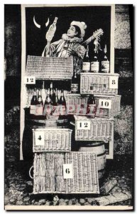 Postcard Old Advertisement Chambery Comoz Packed Suitcases