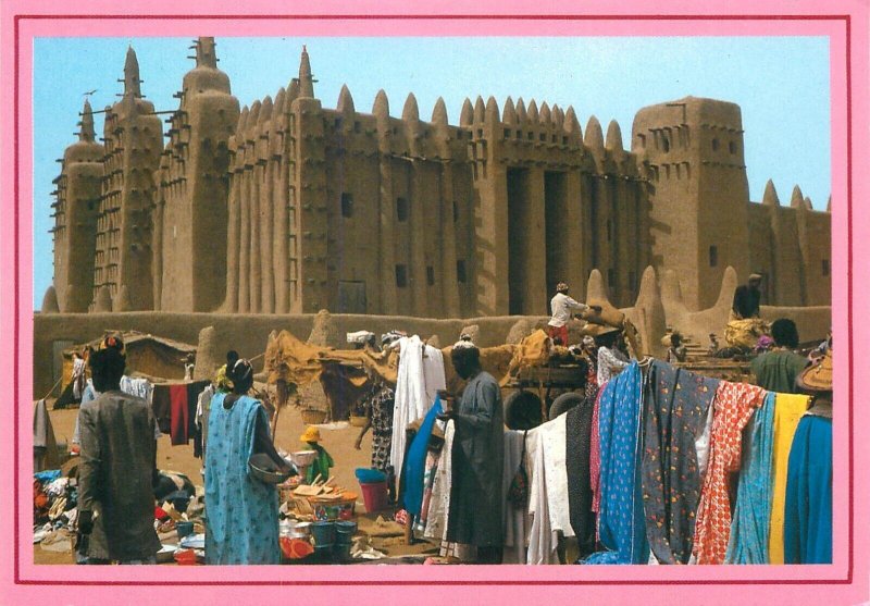 Postcard Mali mosque Djenne 