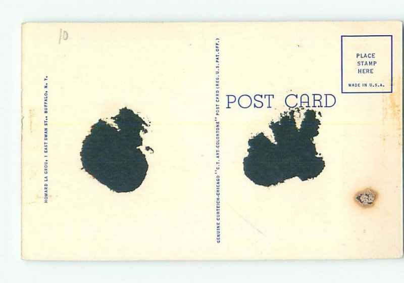 Linen BUILDING SCENE Niagara Falls New York NY AE8544