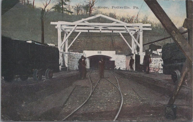 Postcard Entrance to Slope Pottstown PA