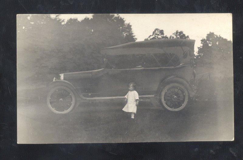 RPPC BUICK BRASS ERA 1910 AUTOMOBILE CAR AUTO VINTAGE REAL PHOTO POSTCARD