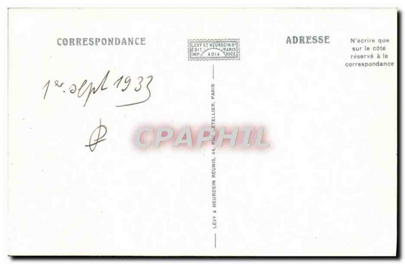 Old Postcard Environs d & # 39Aix Les Bains Lake Bourget and Chateau de Chati...