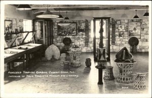 Coconut Grove Miami FL Fairchild Tropical Garden Real Photo Postcard