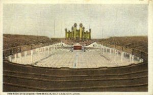 Interior of Mormon Tabernacle - Salt Lake City, Utah UT  