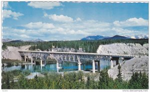 Bridge, Johnson's Crossing,  Alaska Hwy.,  Yukon,  Canada,  40-60s